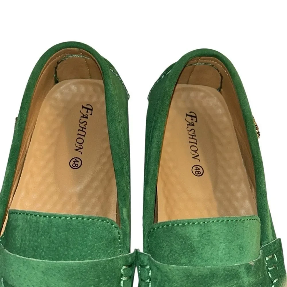 Fashion Men’s Green Slip-on Shoes(Size 48/8.5)